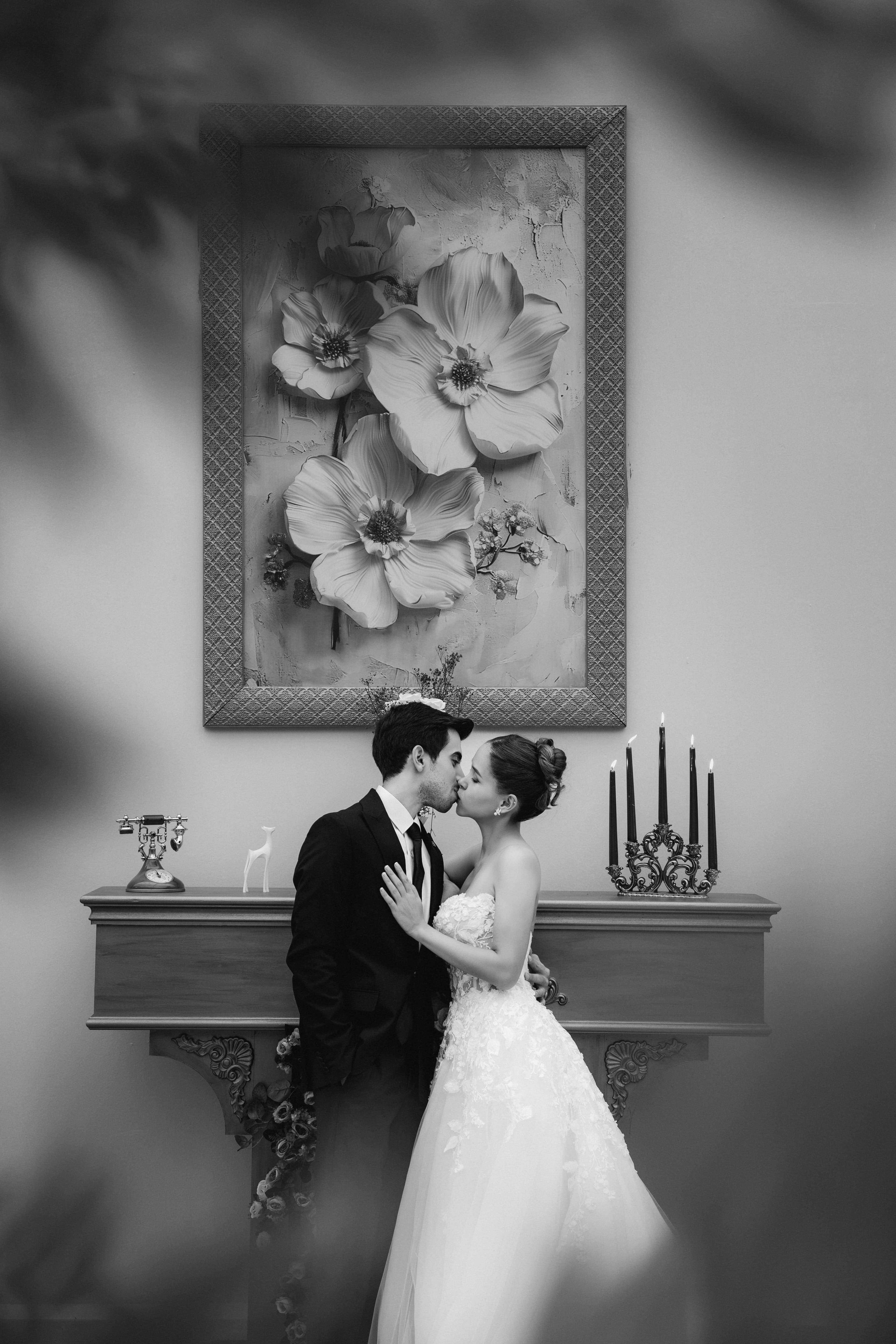 An intimate wedding memory moment